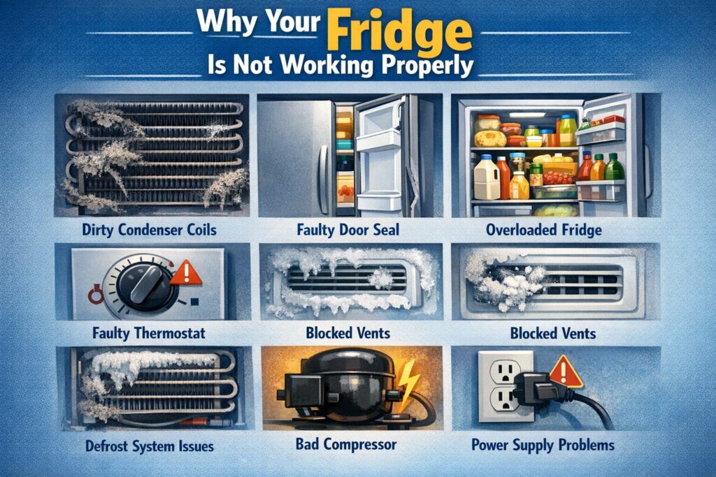 Why fridge is not working properly