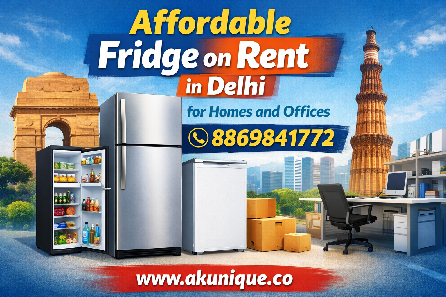 Fridge (Refrigerator) on Rent in Delhi
