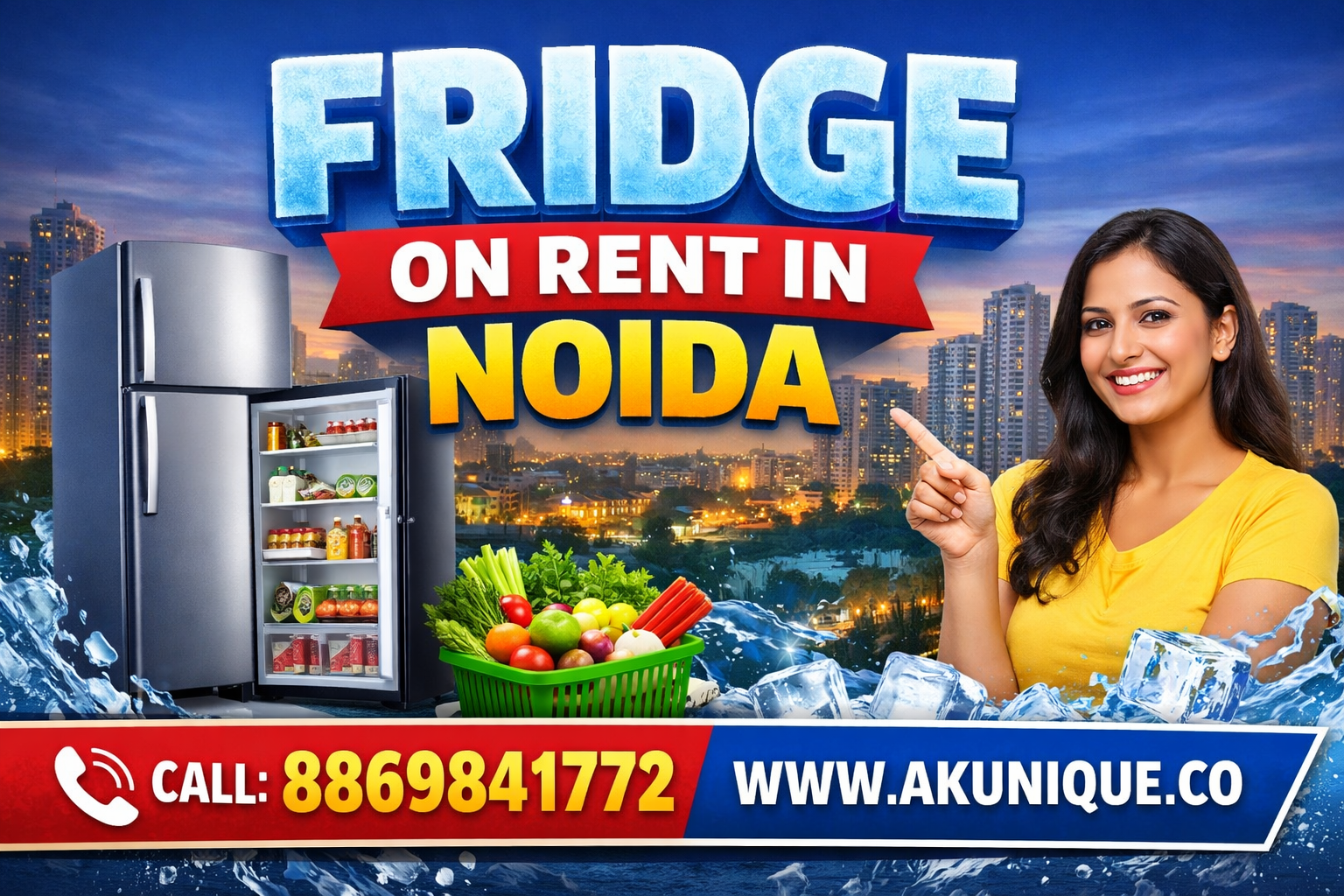Fridge for Rent in Noida