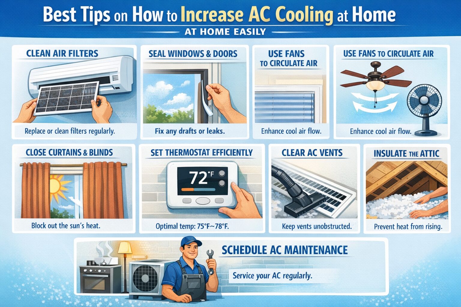 How to Increase AC Cooling