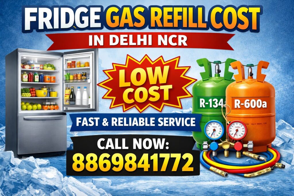 Fridge Gas Refill Cost in Delhi NCR