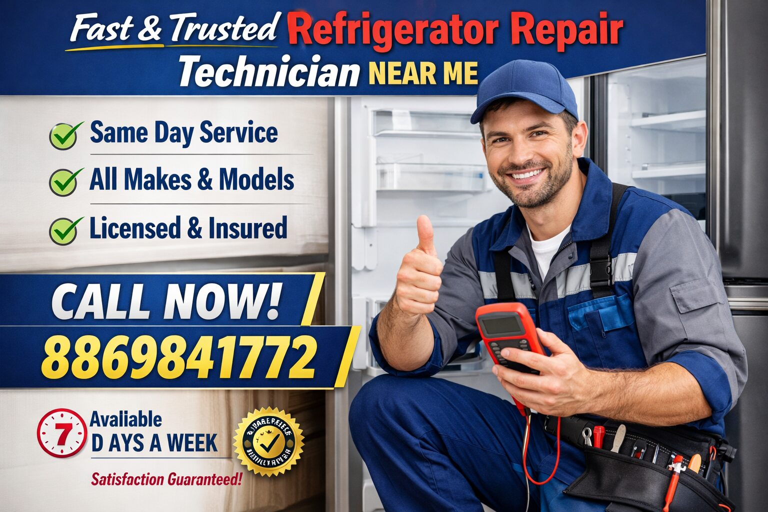 Refrigerator Repair Technician Near Me Same Day
