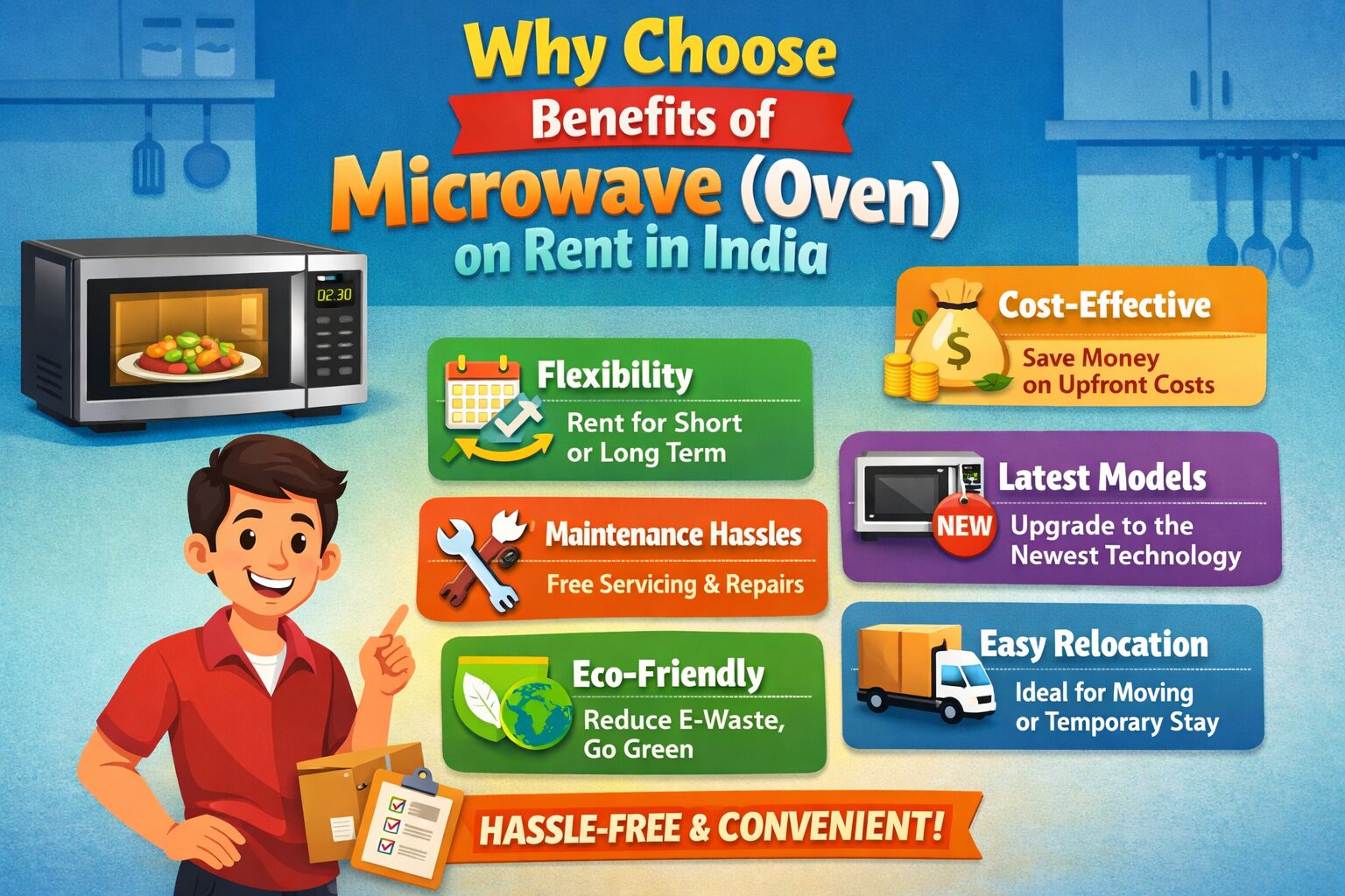 Benefits of Microwave (Oven) on Rent