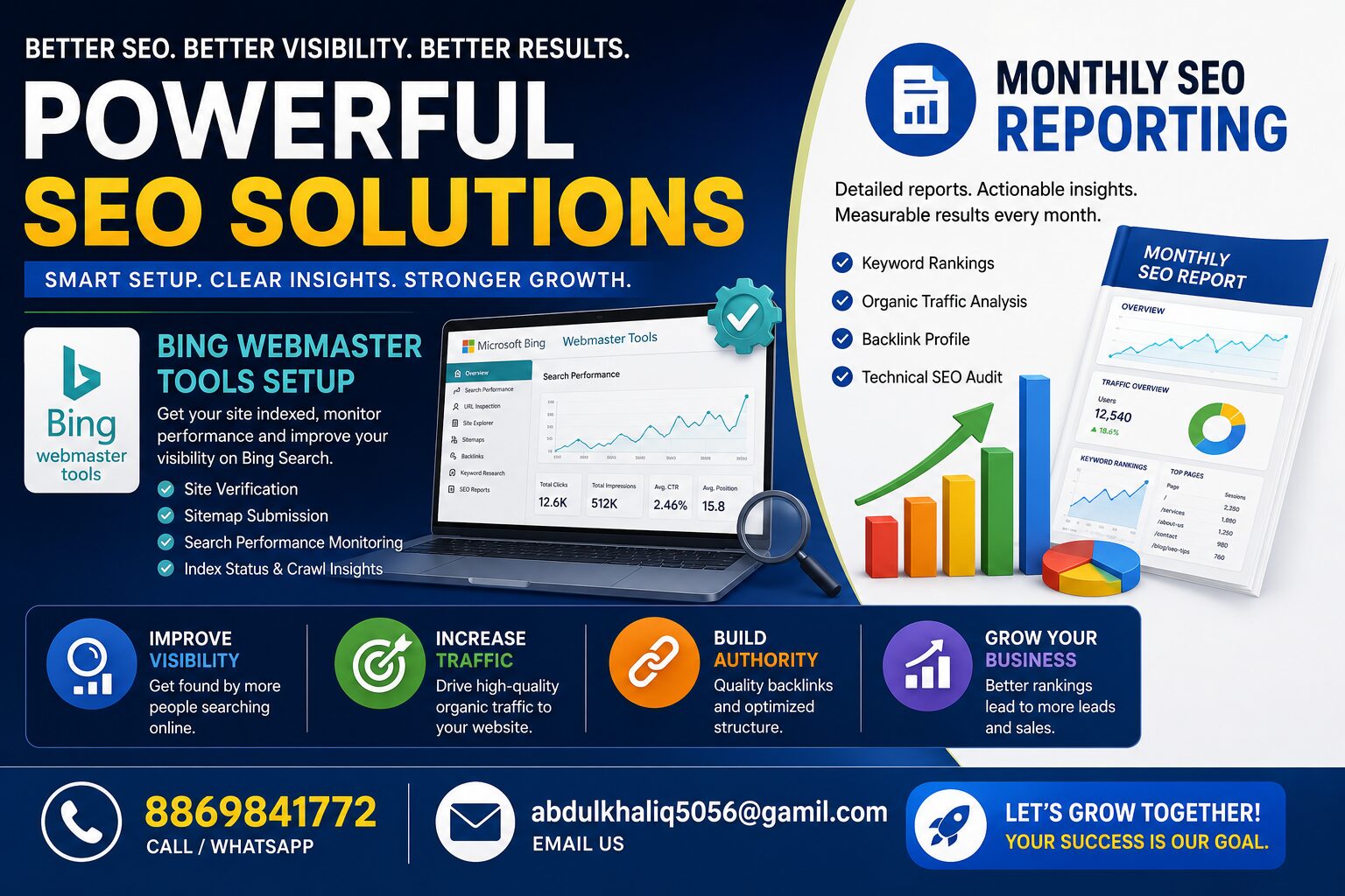 Bing Webmaster Tools Setup Monthly SEO Reporting
